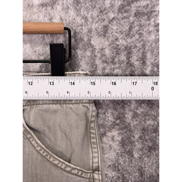 Birdwell Beach Britches Pants 30 x 28 Men Gray Herringbone Twill Utility Fatigue - Picture 3 of 7